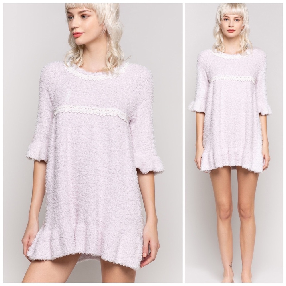 POL Dreamy Clouds of Berber Fleece Dress - Picture 6 of 15